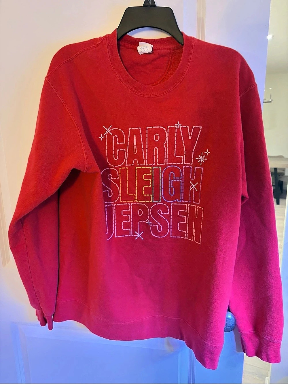 Port & Company Carly Sleigh Jepsen Holiday Merch Crewneck Sweatshirt Crewneck